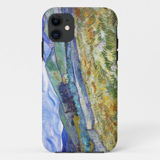 背景の山が付いている小麦畑 Case-Mate iPhoneケース (裏面)