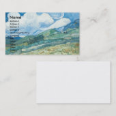 背景の山が付いているWheatfields 名刺 (正面/裏面)