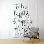 背景の後ずっと楽しく笑い結婚を愛する タペストリー (インサイチュ)