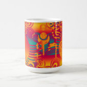 背景の構成 – モダン円 コーヒーマグカップ (中央)