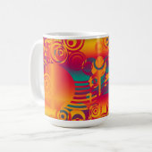 背景の構成 – モダン円 コーヒーマグカップ (正面左)