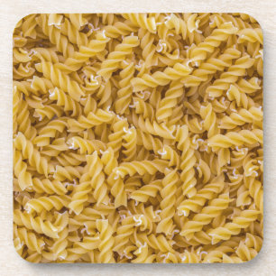 背景の構造としてフジリのパスタマクロ コースター