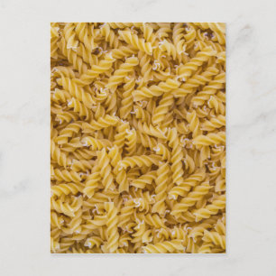 背景の構造としてフジリのパスタマクロ ポストカード