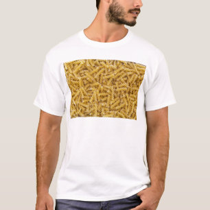 背景の構造としてフジリのパスタマクロ Tシャツ