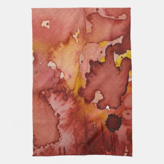 背景の水彩画3 キッチンタオル (縦)