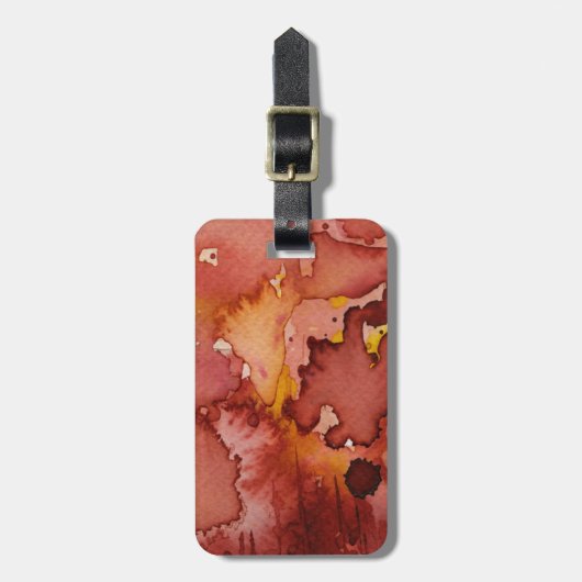 背景の水彩画3 ラゲッジタグ (正面縦)