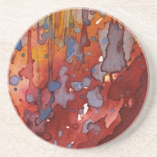 背景の水彩画7 コースター (正面)