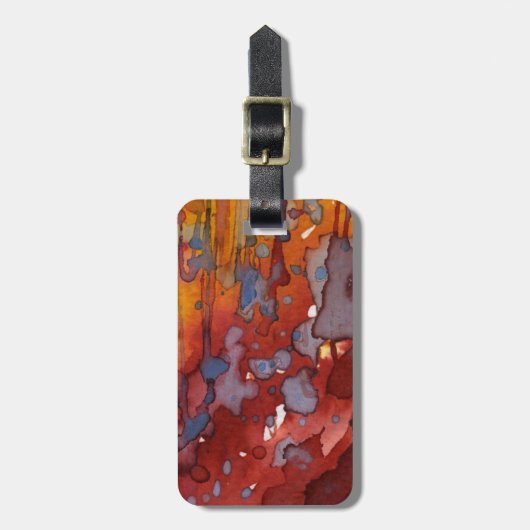 背景の水彩画7 ラゲッジタグ (正面縦)