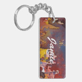 背景の水彩画8 キーホルダー (正面左)