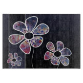 背景の水彩画 カッティングボード (正面)