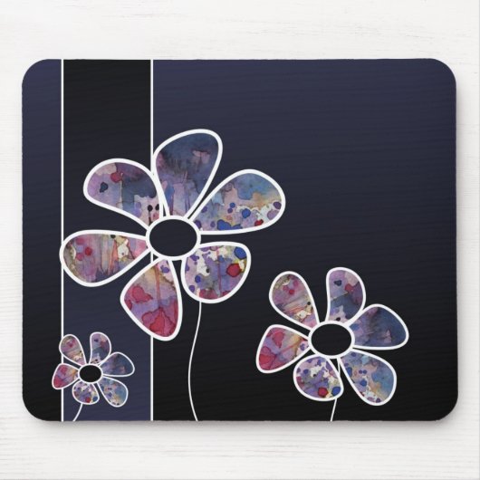 背景の水彩画 マウスパッド (正面)