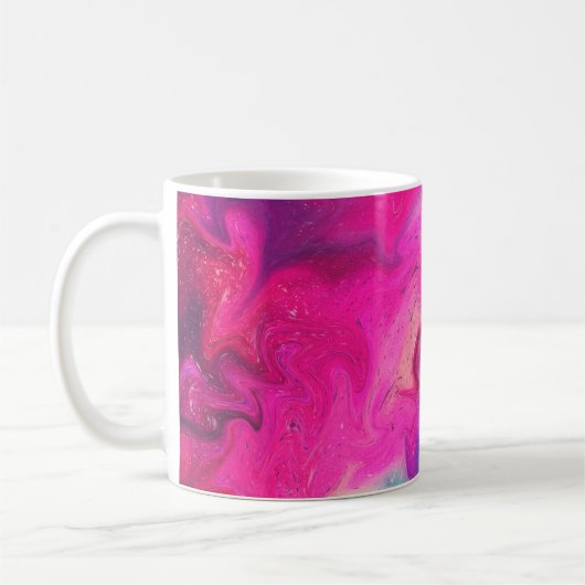 背景の混絵を描在 コーヒーマグカップ (左)