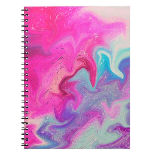 背景の混絵を描在 ノートブック (正面)