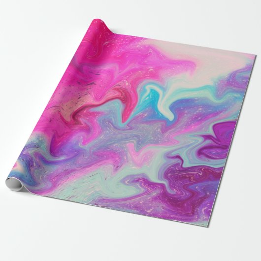 背景の混絵を描在 ラッピングペーパー (アンロールド)