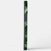 背景の濃い緑のイメージと3Dマスをミックス Case-Mate iPhoneケース (裏面 / 右)