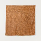 背景の皮の茶色のクローズアップ タペストリー (正面(横))