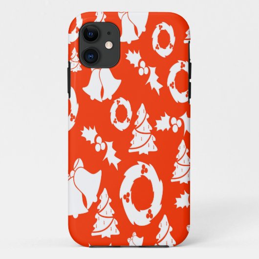 背景の背景のクリスマスカード Case-Mate iPhoneケース (裏面)