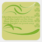 背景の色を変更する – アイリッシュ賛美ズ スクエアシール (正面)