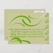 背景の色を変更する – アイリッシュ賛美ズ ポストカード (正面/裏面)