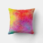 背景の色を混ぜた三角形パターン。 abs クッション (裏面)