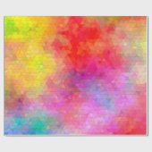 背景の色を混ぜた三角形パターン。 abs ラッピングペーパー (フラット)