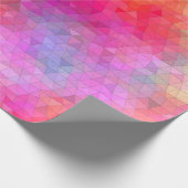 背景の色を混ぜた三角形パターン。 abs ラッピングペーパー (角)