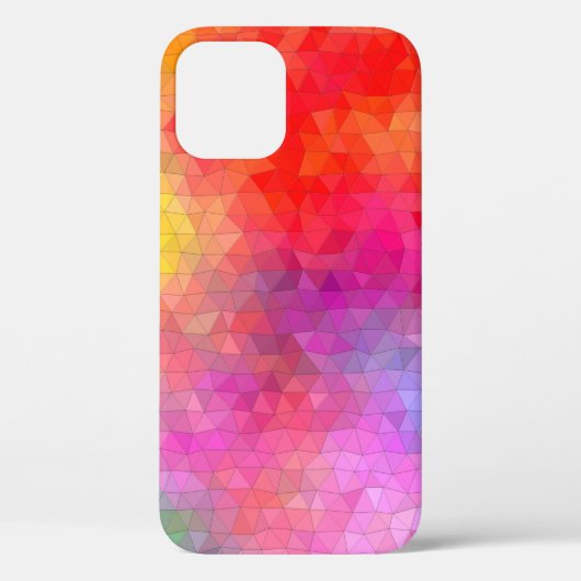 背景の色を混ぜた三角形パターン。 abs Case-Mate iPhoneケース (裏面)