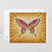 背景の蝶 ポストカード (正面/裏面)