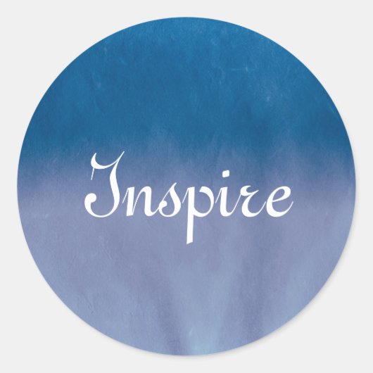 背景の質の水彩画の紙3 ラウンドシール (正面)