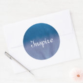 背景の質の水彩画の紙3 ラウンドシール (封筒)