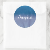 背景の質の水彩画の紙3 ラウンドシール (バッグ)