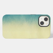 背景の質の水彩画の紙 iPhoneケース (裏面横)