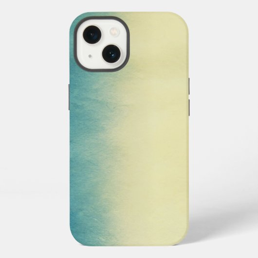 背景の質の水彩画の紙 iPhoneケース (裏面)
