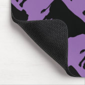 背景の黒い牛の変更 マウスパッド (コーナー)