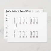 背景のBuncoあなたのシートを加えて下さい インビテーションポストカード (正面/裏面)