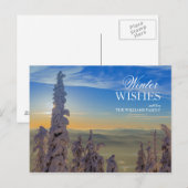 背景のfataのmorganaのSnowghosts ポストカード (正面/裏面)