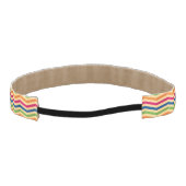 背景はとのレトロで縞で飾ります アスレチックヘッドバンド (裏面)