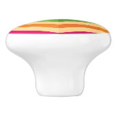 背景はとのレトロで縞で飾ります セラミックノブ (側面)