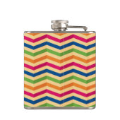 背景はとのレトロで縞で飾ります フラスク (裏面)