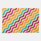 背景はとのレトロの2で縞で飾ります キッチンタオル (横)