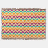 背景はとのレトロの2で縞で飾ります スローブランケット (正面)