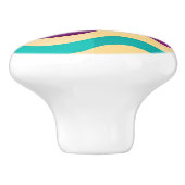 背景はとのレトロの2で縞で飾ります セラミックノブ (側面)