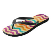 背景はとのレトロの2で縞で飾ります ビーチサンダル (アングル)