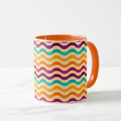 背景はとのレトロの2で縞で飾ります マグカップ (正面右)