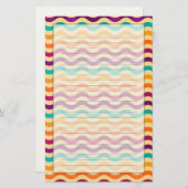 背景はとのレトロの2で縞で飾ります 便箋 (正面/裏面)