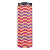 背景はとのレトロの3で縞で飾ります タンブラー (裏面)