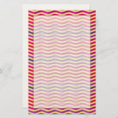 背景はとのレトロの3で縞で飾ります 便箋 (正面/裏面)