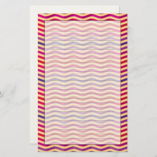 背景はとのレトロの3で縞で飾ります 便箋 (正面/裏面)