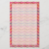 背景はとのレトロの3で縞で飾ります 便箋 (正面)