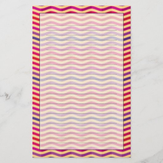 背景はとのレトロの3で縞で飾ります 便箋 (正面)
